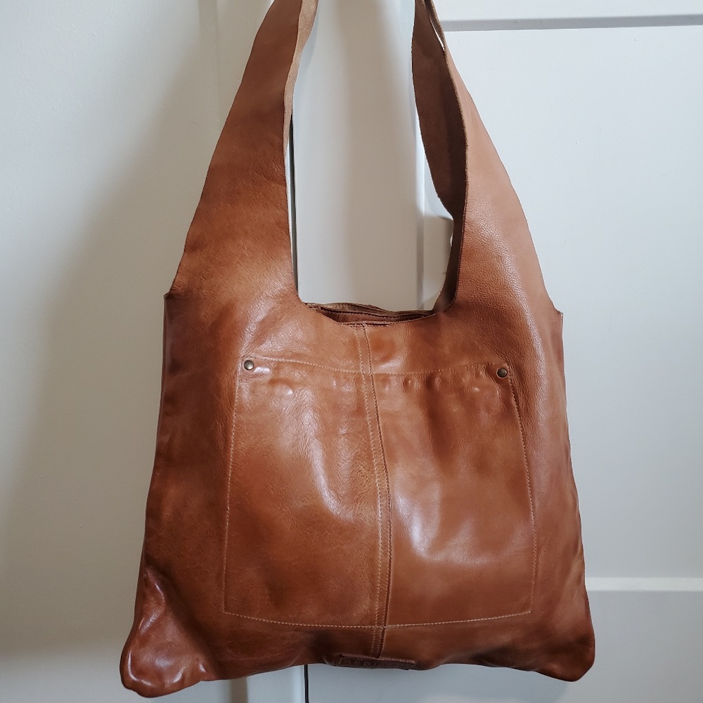 BEDSTU Ariel Leather Shoulder Bag in Tan DD NWT